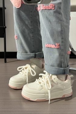 Women's White Thick-Soled Sneakers - Breathable Summer Board Shoes, Versatile Niche Design for Everyday Wear