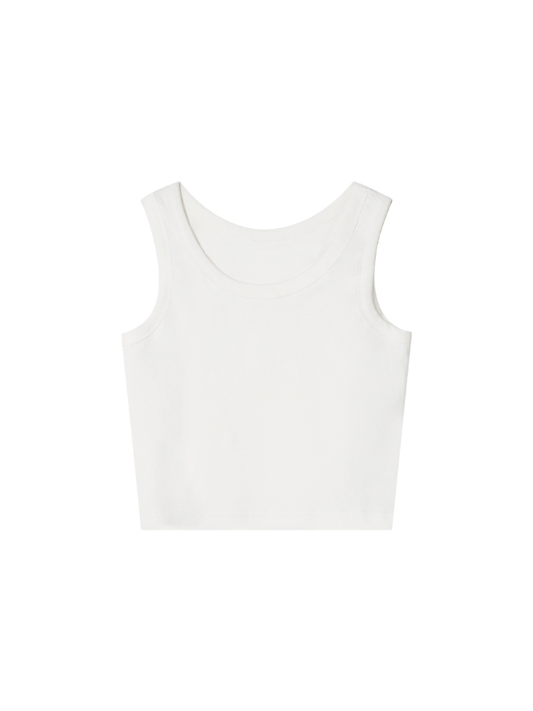 Women's Wide-Edged Round Neck Slim-Fit Short Vest Camisole Top - Summer 2025 Fashion, Trendy Casual Style Women's Wide-Edged Round Neck Slim-Fit Short Vest Camisole Top - Summer 2025 Fashion, Trendy Casual Style