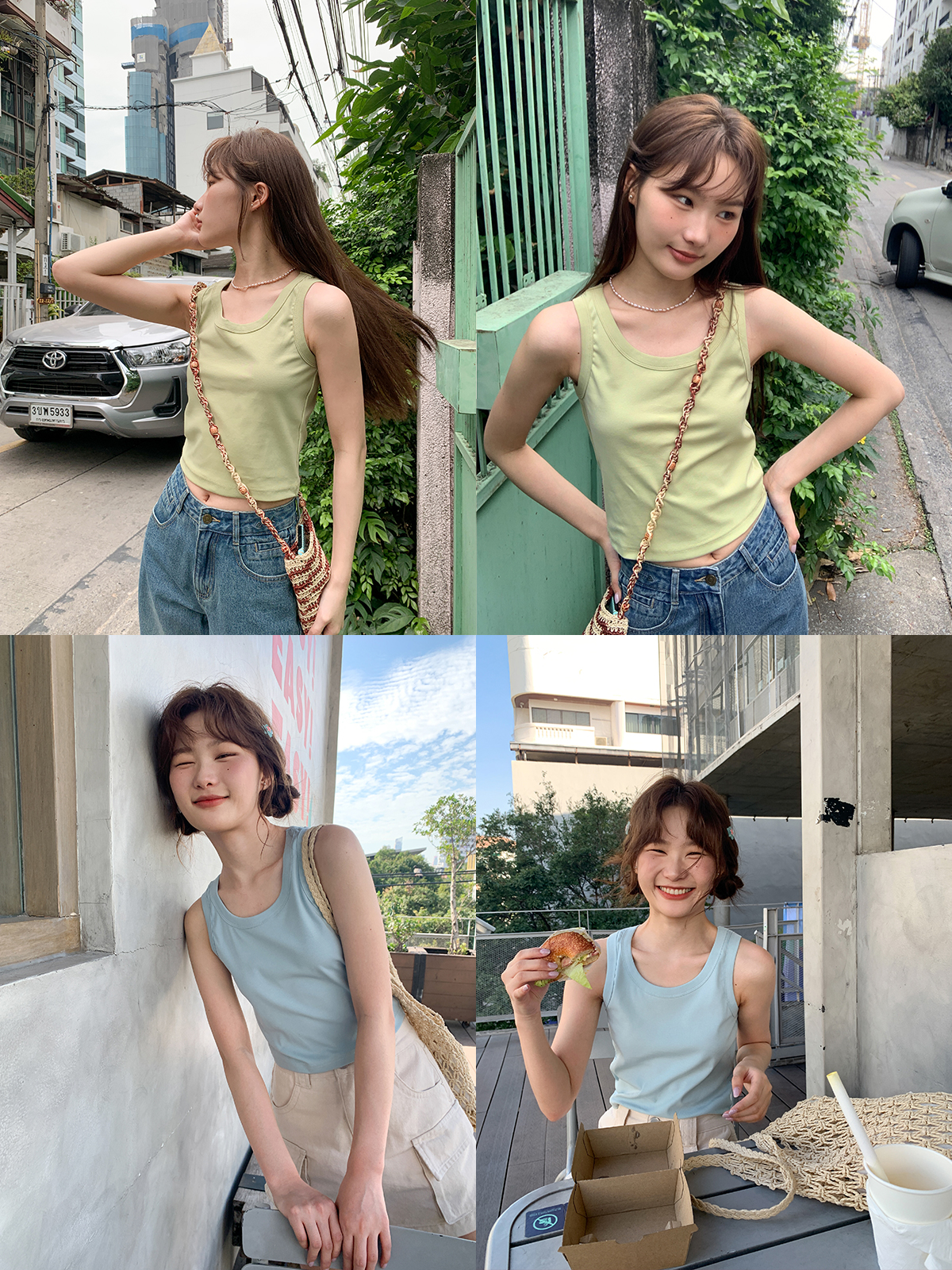 Women's Wide-Edged Round Neck Slim-Fit Short Vest Camisole Top - Summer 2025 Fashion, Trendy Casual Style Women's Wide-Edged Round Neck Slim-Fit Short Vest Camisole Top - Summer 2025 Fashion, Trendy Casual Style