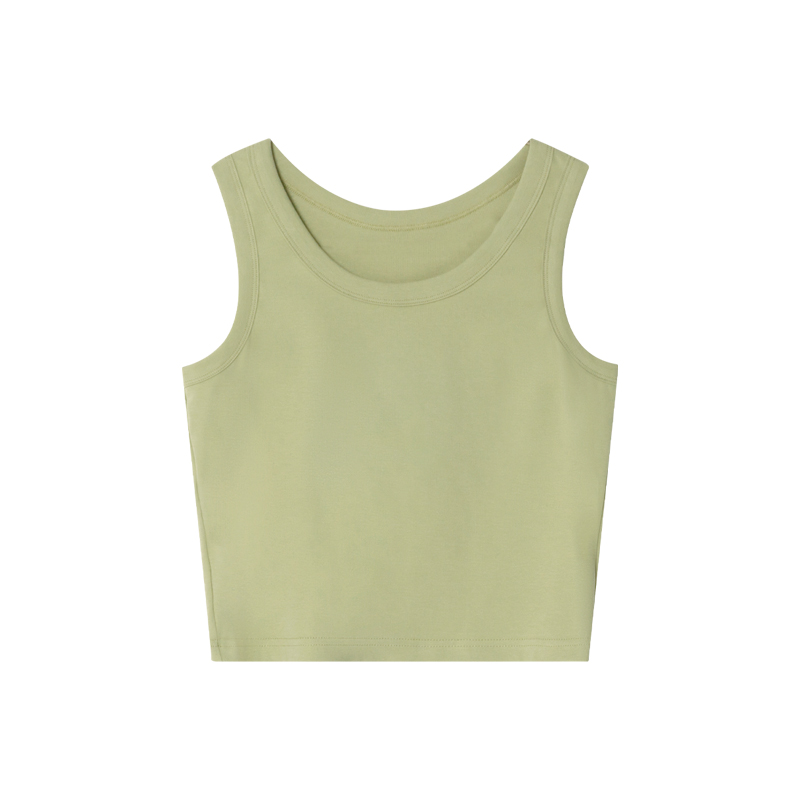 Women's Wide-Edged Round Neck Slim-Fit Short Vest Camisole Top - Summer 2025 Fashion, Trendy Casual Style Women's Wide-Edged Round Neck Slim-Fit Short Vest Camisole Top - Summer 2025 Fashion, Trendy Casual Style