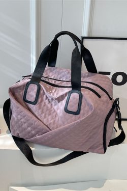 Women's Yoga Sports Bag with Dry Wet Separation, Large Capacity Fitness Bag, Handheld & Crossbody Travel Bag for Gym and Training