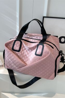 Women's Yoga Sports Bag with Dry Wet Separation, Large Capacity Fitness Bag, Handheld & Crossbody Travel Bag for Gym and Training