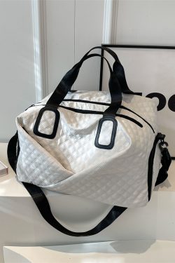 Women's Yoga Sports Bag with Dry Wet Separation, Large Capacity Fitness Bag, Handheld & Crossbody Travel Bag for Gym and Training