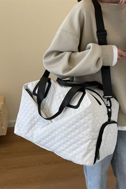 Women's Yoga Sports Bag with Dry Wet Separation, Large Capacity Fitness Bag, Handheld & Crossbody Travel Bag for Gym and Training