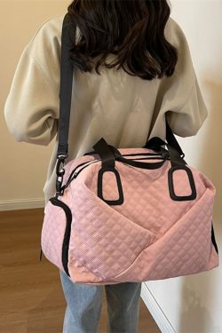 Women's Yoga Sports Bag with Dry Wet Separation, Large Capacity Fitness Bag, Handheld & Crossbody Travel Bag for Gym and Training