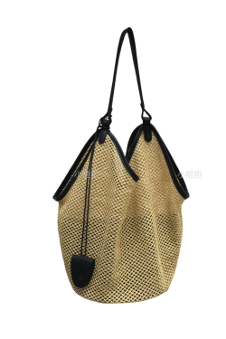 Woven Straw Tote Bag for Summer 2025 - Large Capacity Casual Shoulder Bag for Vacation and Everyday Use