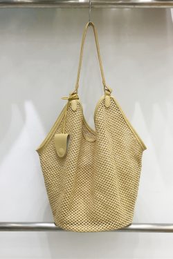 Woven Straw Tote Bag for Summer 2025 - Large Capacity Casual Shoulder Bag for Vacation and Everyday Use