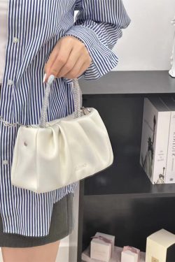 Wrinkled Cloud Bag for Women - 2023 Summer Niche Design, Trendy Crossbody Handbag with Chain, Versatile Fashion Accessory