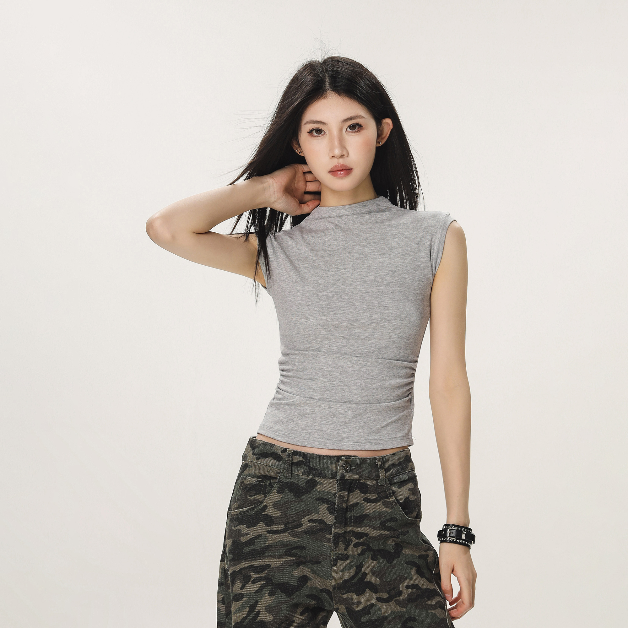 Y2K Casual Sleeveless Top for Women - High-End Feel Beer Captain American Style Y2K Casual Sleeveless Top for Women - High-End Feel Beer Captain American Style