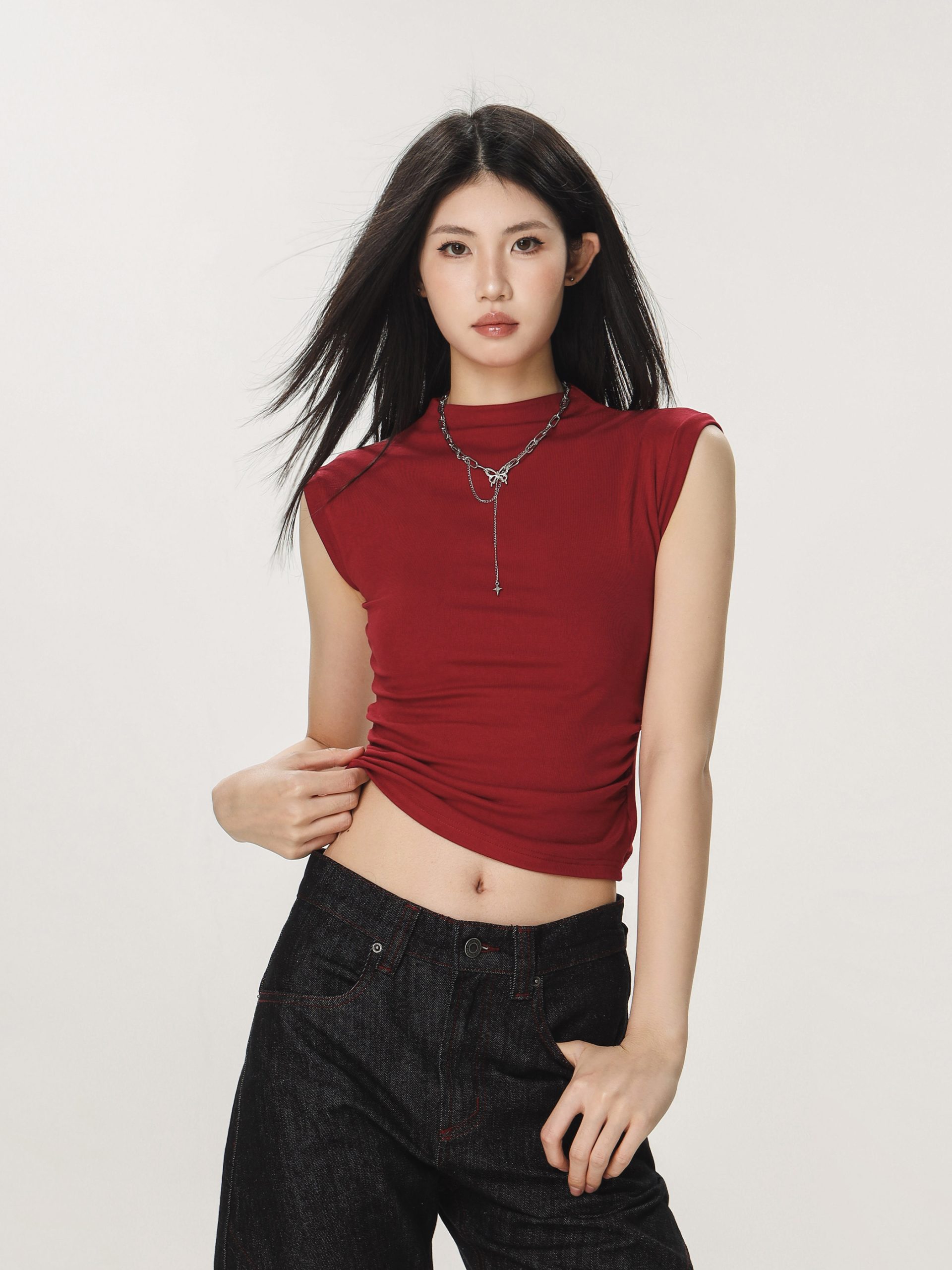 Y2K Casual Sleeveless Top for Women - High-End Feel Beer Captain American Style Y2K Casual Sleeveless Top for Women - High-End Feel Beer Captain American Style