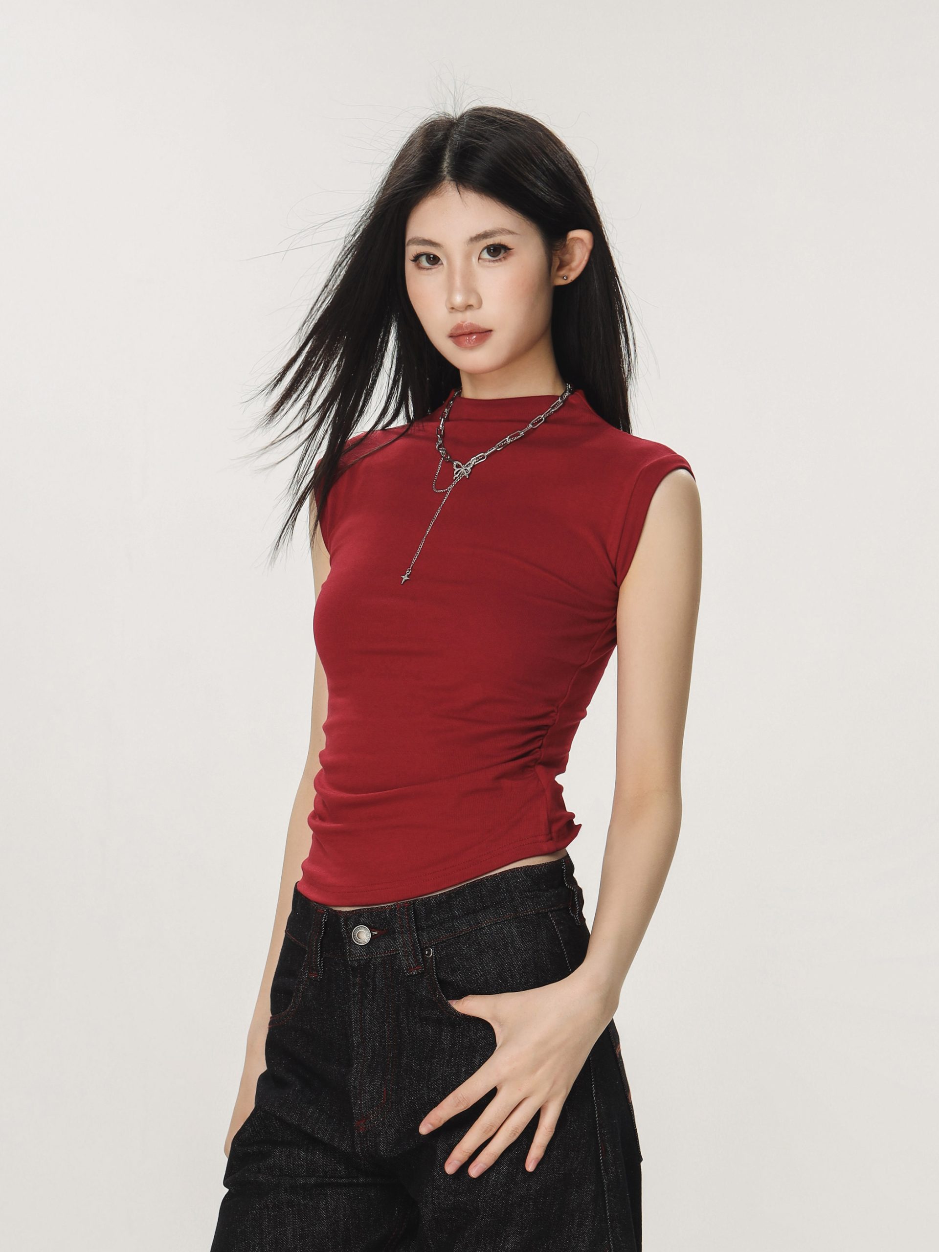 Y2K Casual Sleeveless Top for Women - High-End Feel Beer Captain American Style Y2K Casual Sleeveless Top for Women - High-End Feel Beer Captain American Style