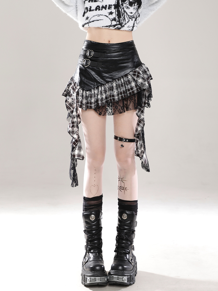 Y2K Irregular Pleated Ruffled A-Line Skirt for Women - Summer Fashion Short Skirt Y2K Irregular Pleated Ruffled A-Line Skirt for Women - Summer Fashion Short Skirt