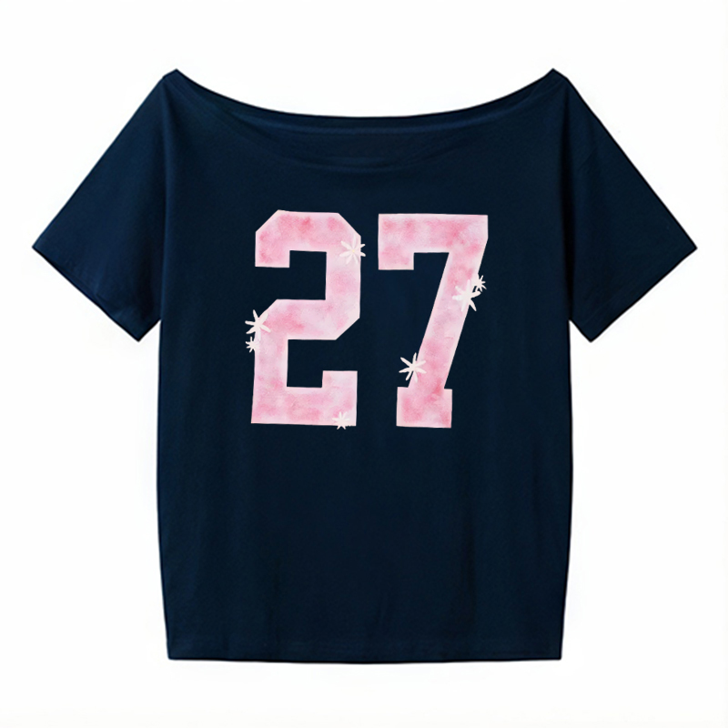 Y2K Off-Shoulder Red T-Shirt for Summer, Loose Fit Short-Sleeve Top with Digital Print, Spicy Girl American Style Y2K Off-Shoulder Red T-Shirt for Summer, Loose Fit Short-Sleeve Top with Digital Print, Spicy Girl American Style