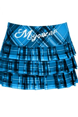 Y2K Sisters Colorful Pleated Mini Skirt - Women's High-Waisted JK Style with Letter Print - Trendy Millennial Fashion