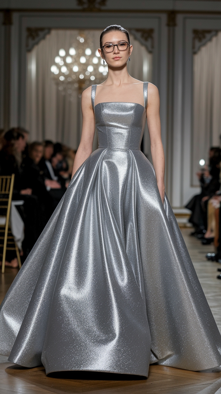 How to Style a Metallic Formal Dress for Any Occasion outfit idea