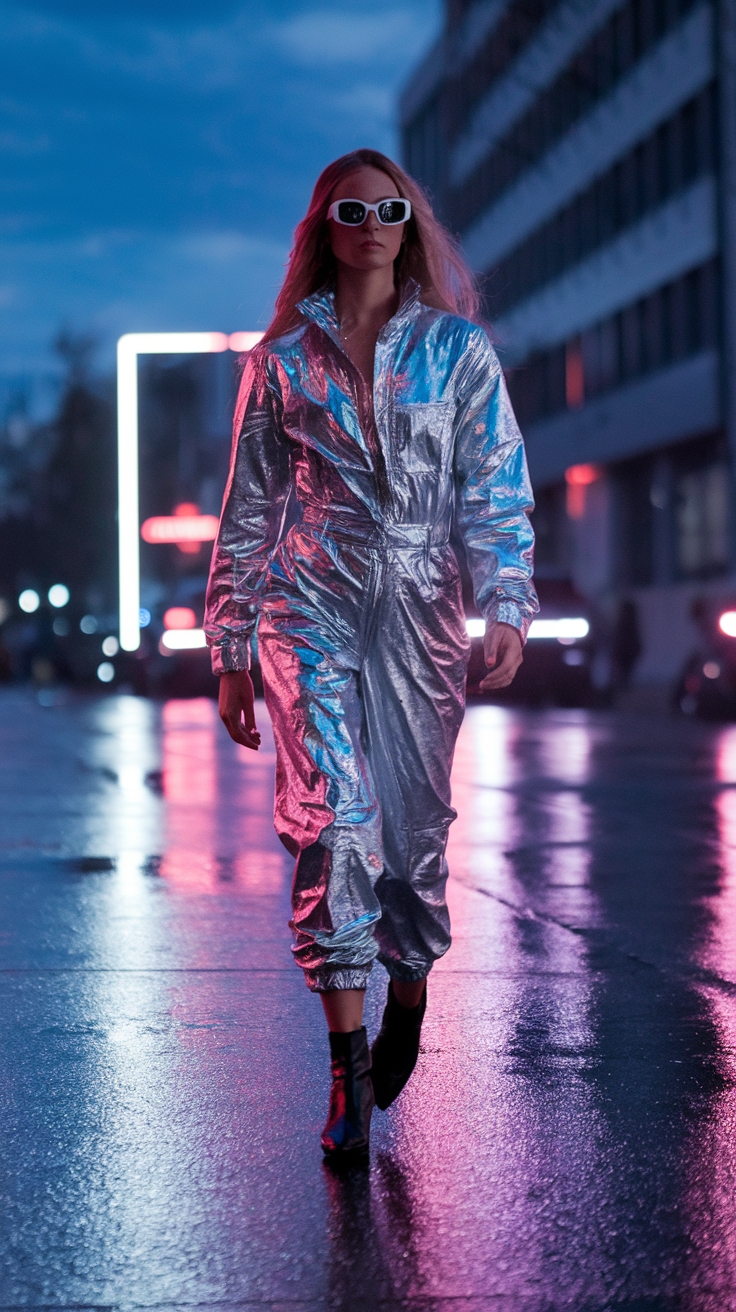 Creative Metallic Outfit Ideas for Any Occasion outfit idea