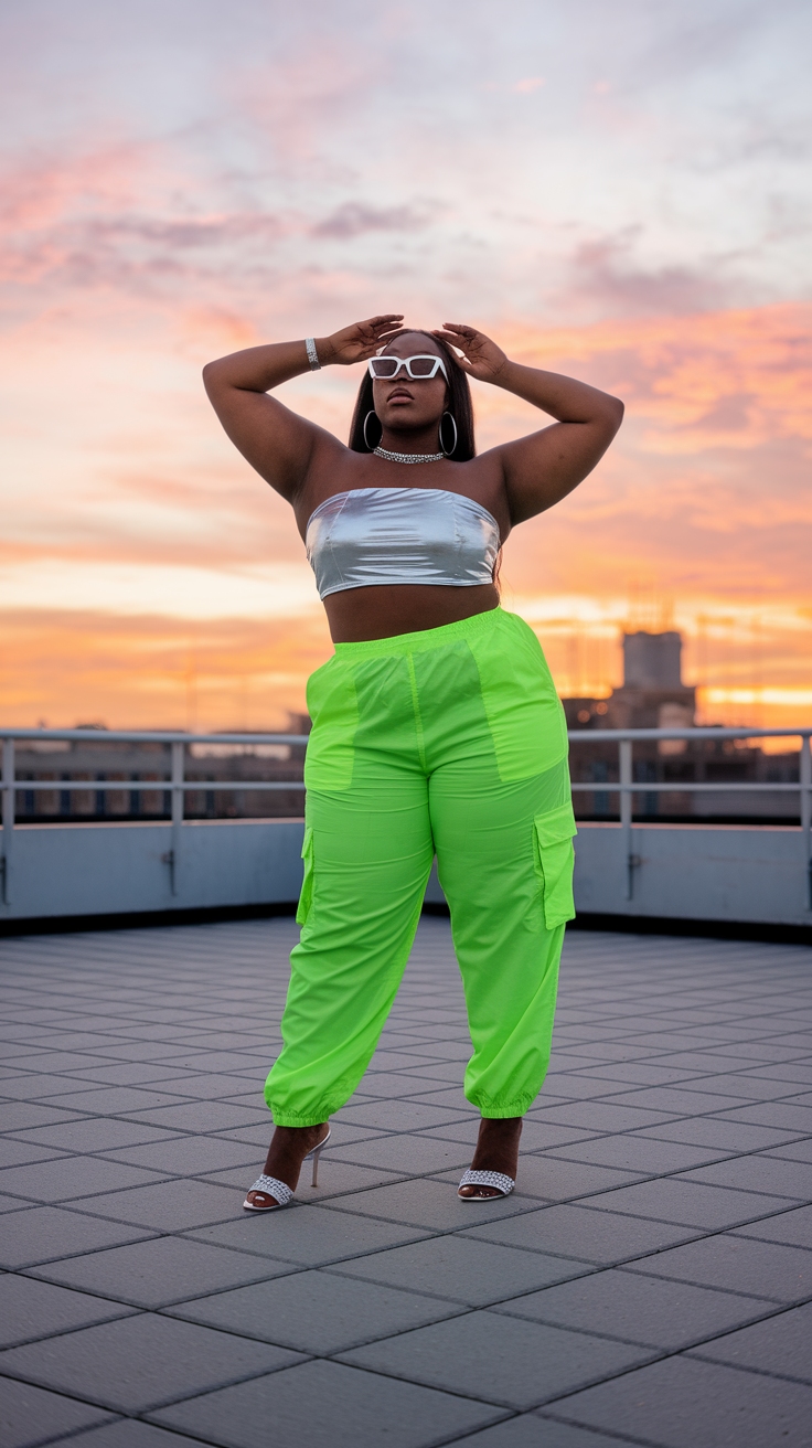 Best Metallic Top Outfit Ideas for Black Women outfit idea