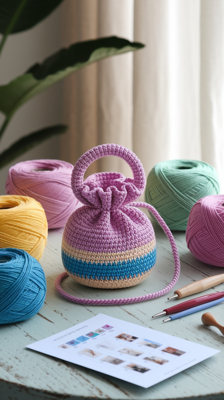Mini Bag Crochet Free Pattern for Quick Projects outfit idea