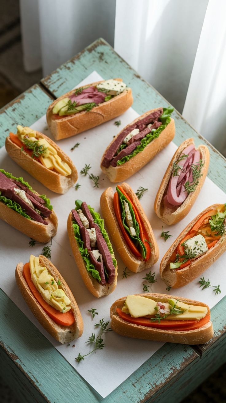 Delicious Mini Baguette Sandwiches for a Quick Snack outfit idea