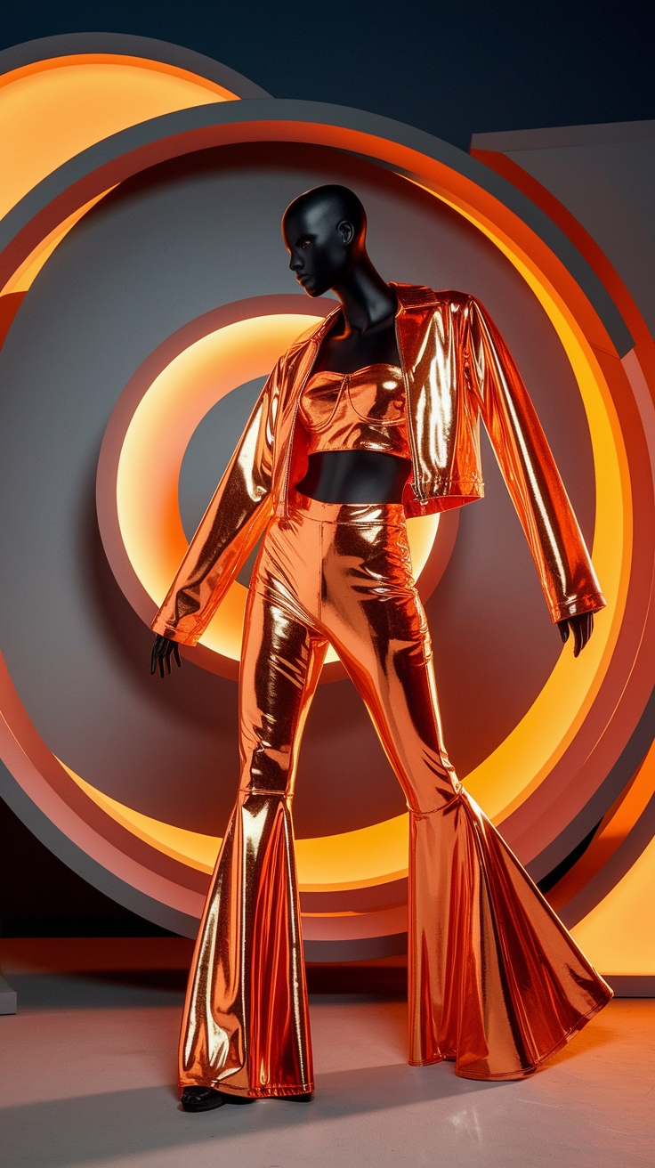 Bold Choices: Orange Metallic Outfit Ideas for Fall outfit idea