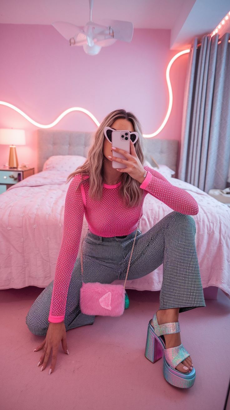 Embrace the Pink Y2K Aesthetic Outfits This Season outfit idea