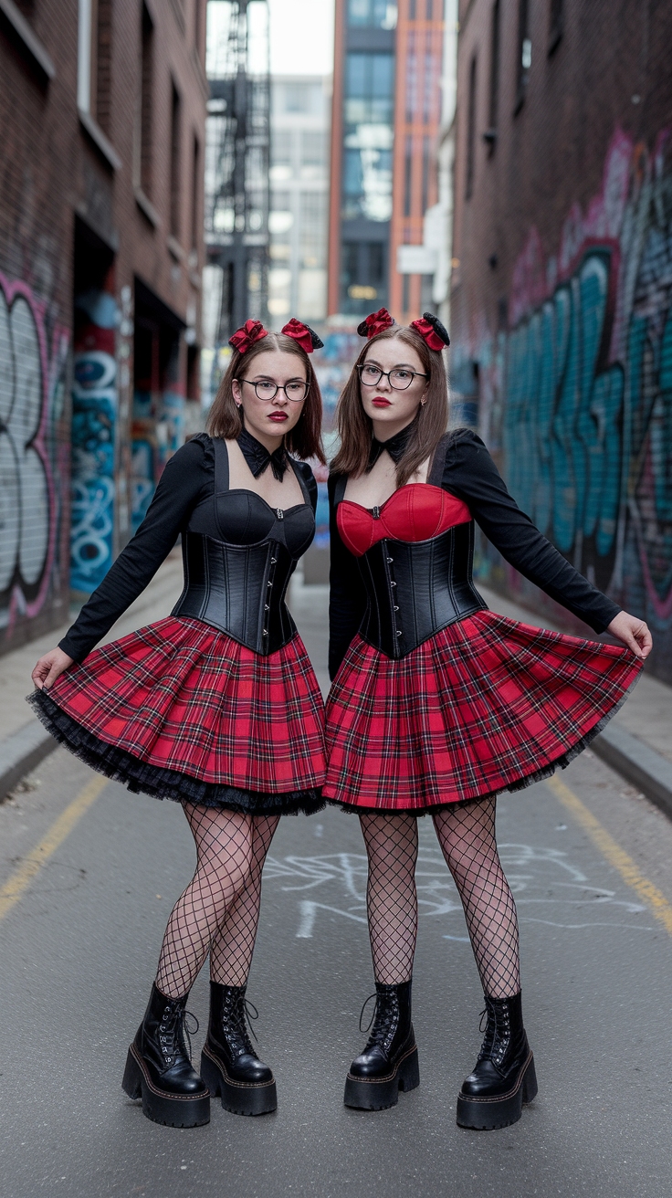 Trendy Red and Black Goth Outfits to Try Now outfit idea