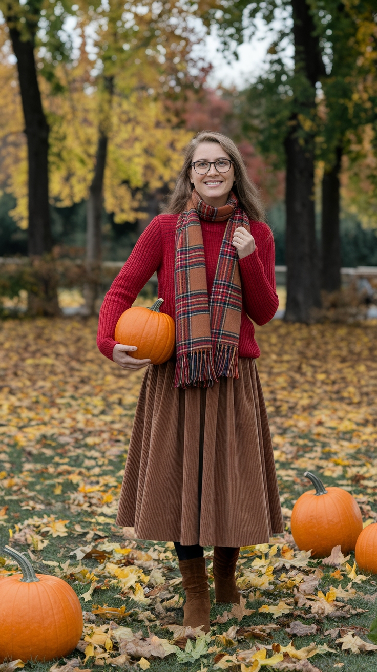 Stylish Red Autumn Outfits to Embrace the Season outfit idea