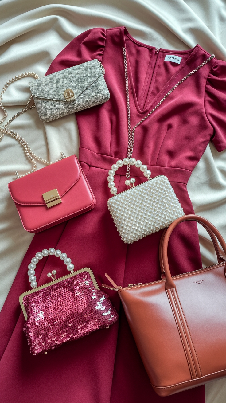 Creative Red Dress Bag Ideas for Stunning Outfits outfit idea