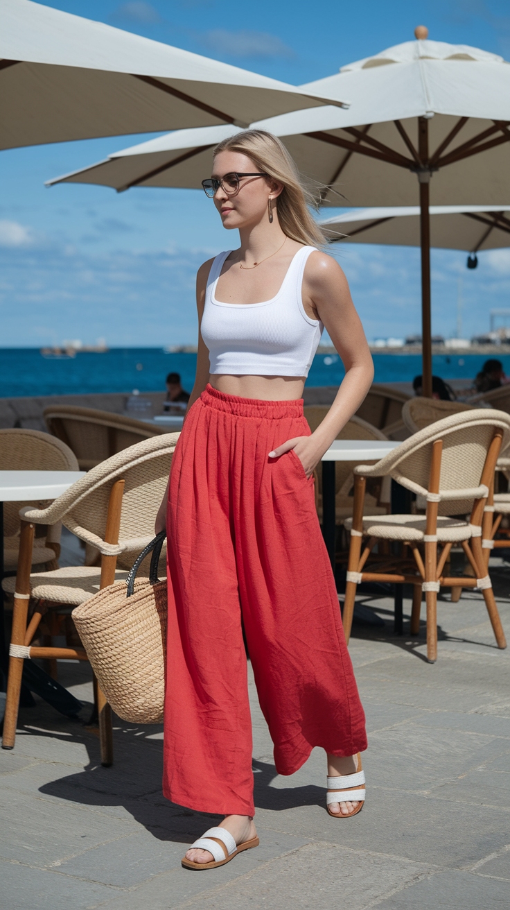 Styling Red Pants Outfit Summer for a Chic Look outfit idea