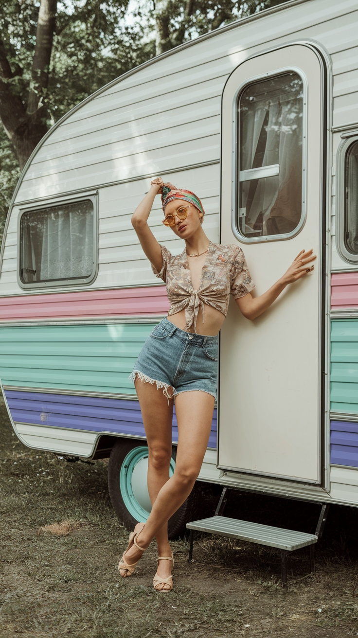 Retro Trailer Park Aesthetic: Fashion with a Twist outfit idea