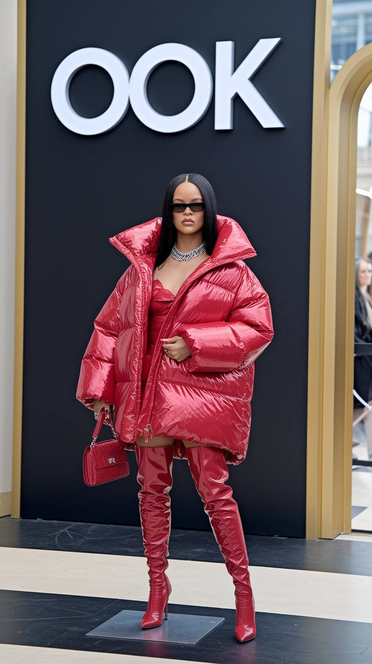 Rihanna Red Outfit: Channeling Bold Celebrity Style outfit idea