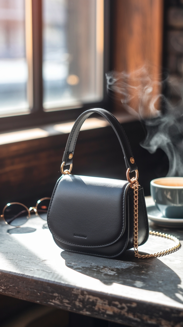 Finding the Ideal Small Black Shoulder Bag for Your Wardrobe outfit idea