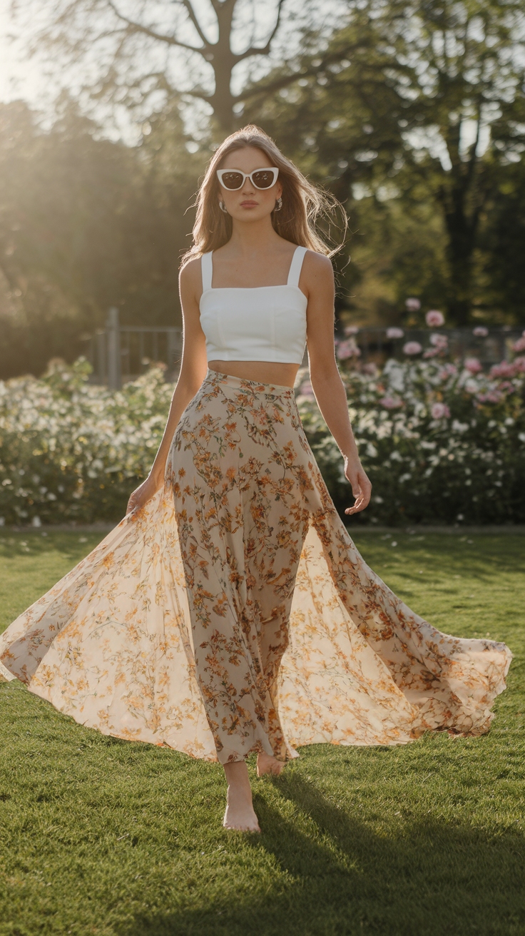 Flattering Spring Maxi Skirt Outfit for Every Figure outfit idea