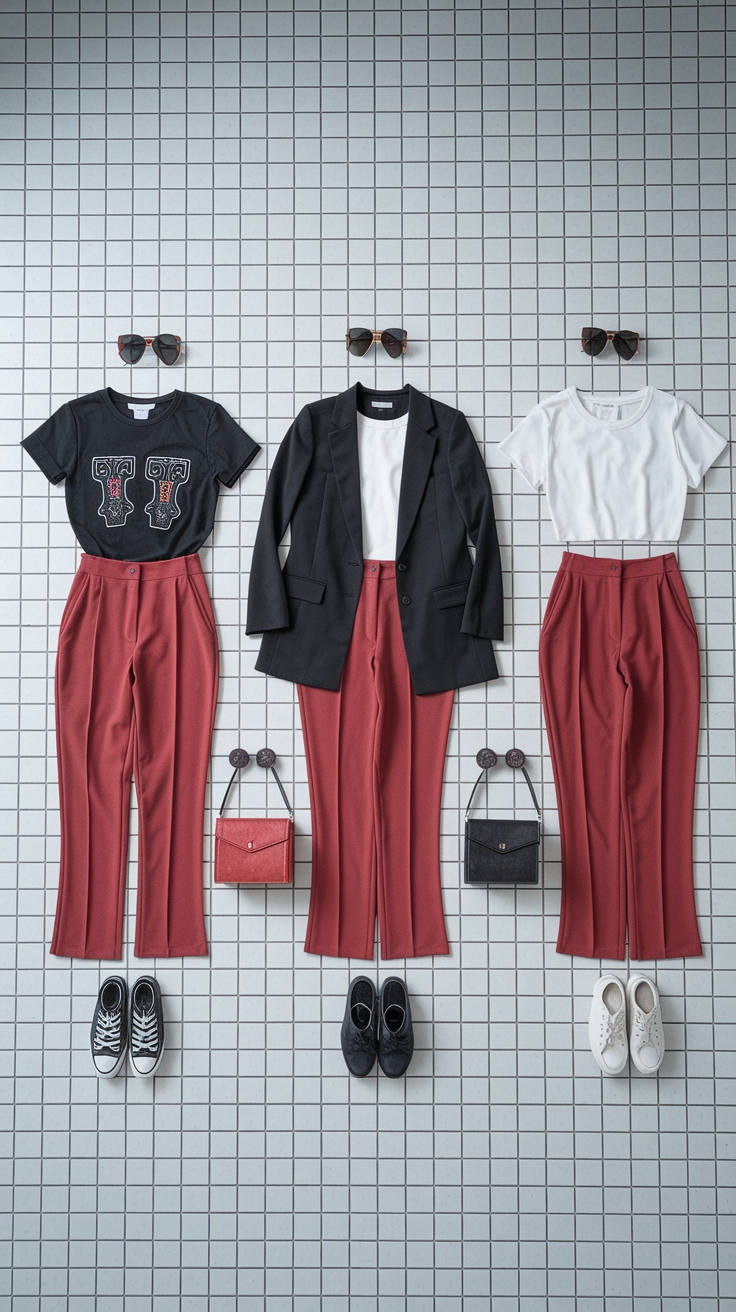 Bold Looks: Styling Red Pants for a Standout Outfit outfit idea