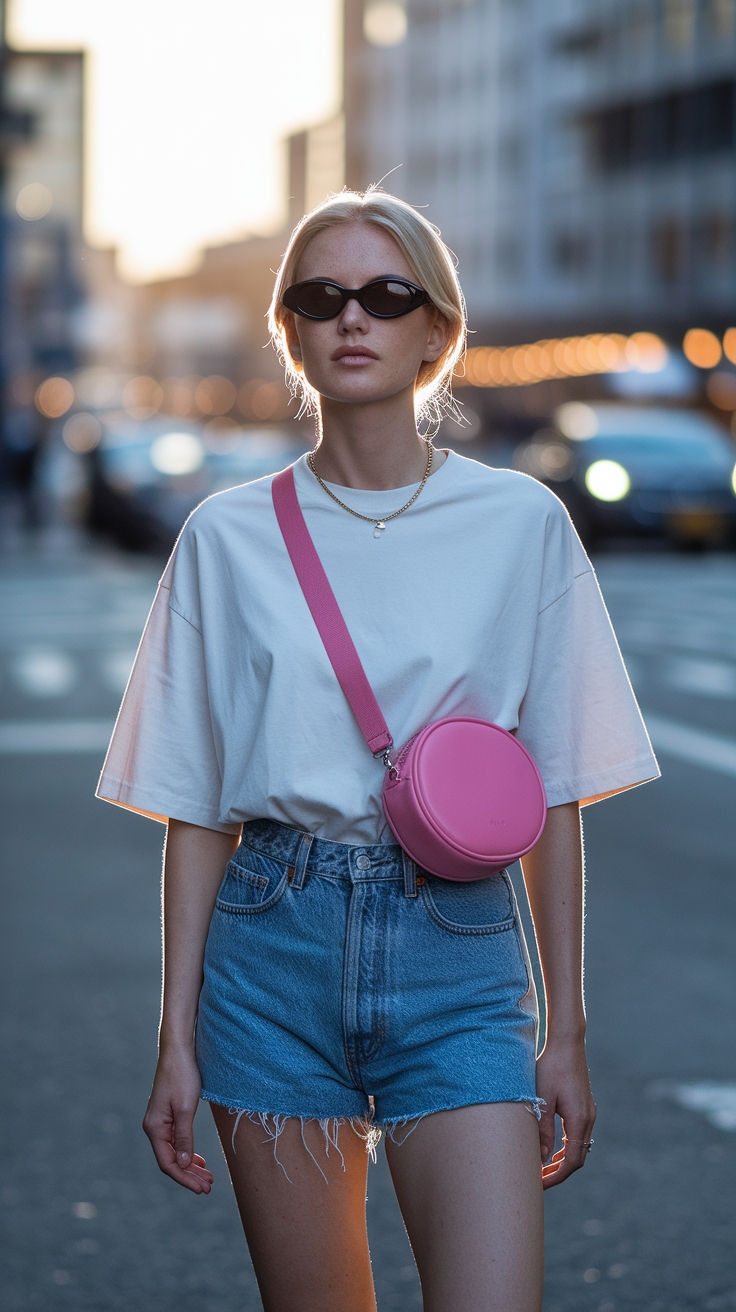 Stylish Uniqlo Round Mini Shoulder Bag Outfit OOPFPS outfit idea