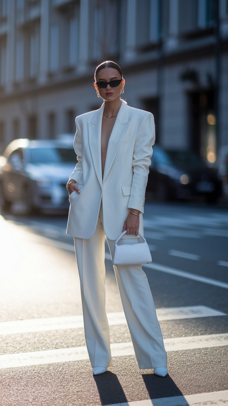Chic Combinations with a White Baguette Bag Outfit outfit idea