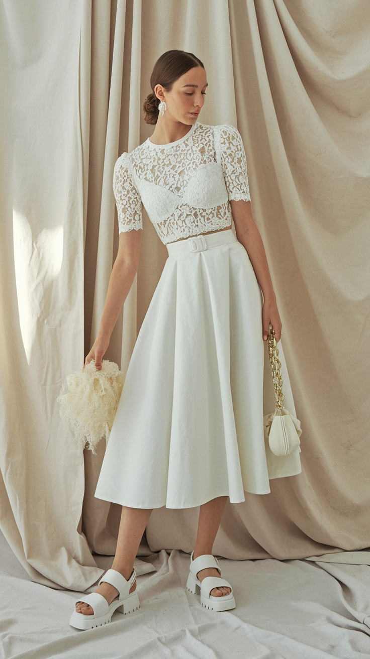 Elevate Your Look with a White Chunky Sandals Outfit outfit idea