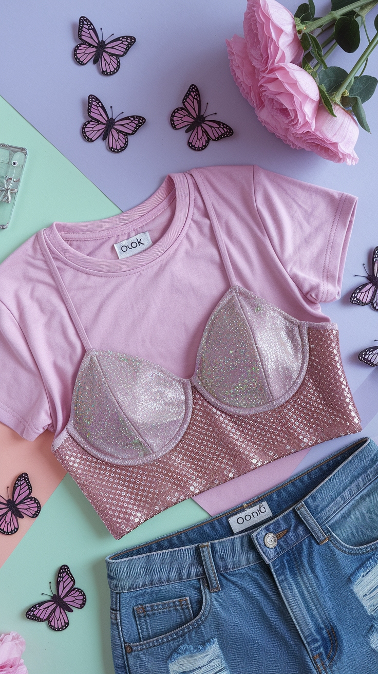 Embrace Y2K Fashion with Early 2000s Crop Tops outfit idea