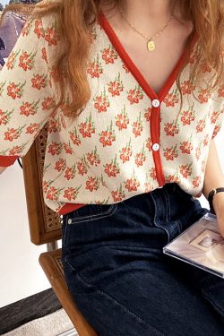 Style Core Aesthetics, New Style Trends - 2.0 Secret Garden Button Up Top