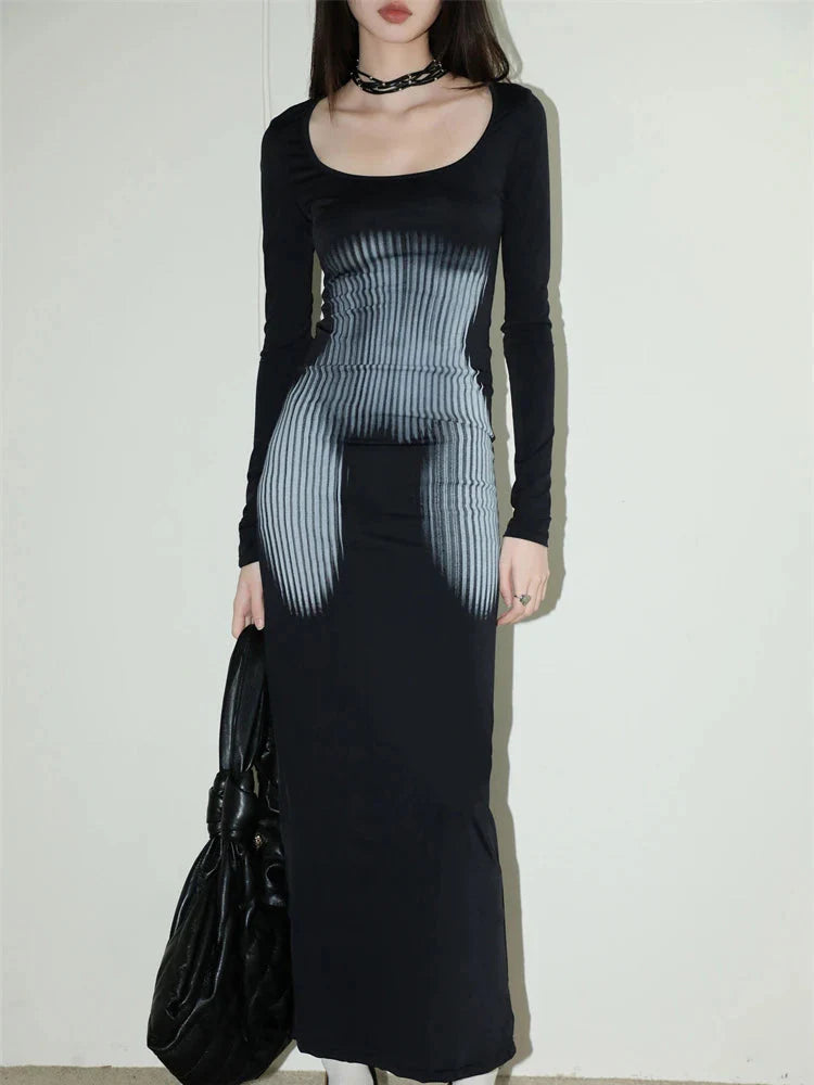 Style Core Aesthetics, New Style Trends - 3D Body Print Maxi Dress Style Core Aesthetics, New Style Trends - 3D Body Print Maxi Dress
