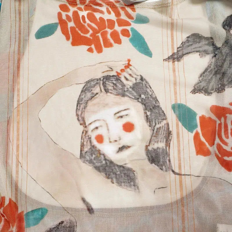 Style Core Aesthetics, New Style Trends - Abstract Woman Backless Crop Top Style Core Aesthetics, New Style Trends - Abstract Woman Backless Crop Top