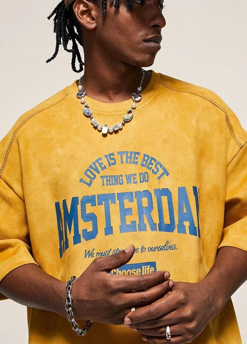 Style Core Aesthetics, New Style Trends - Amsterdam Suede Tee Style Core Aesthetics, New Style Trends - Amsterdam Suede Tee