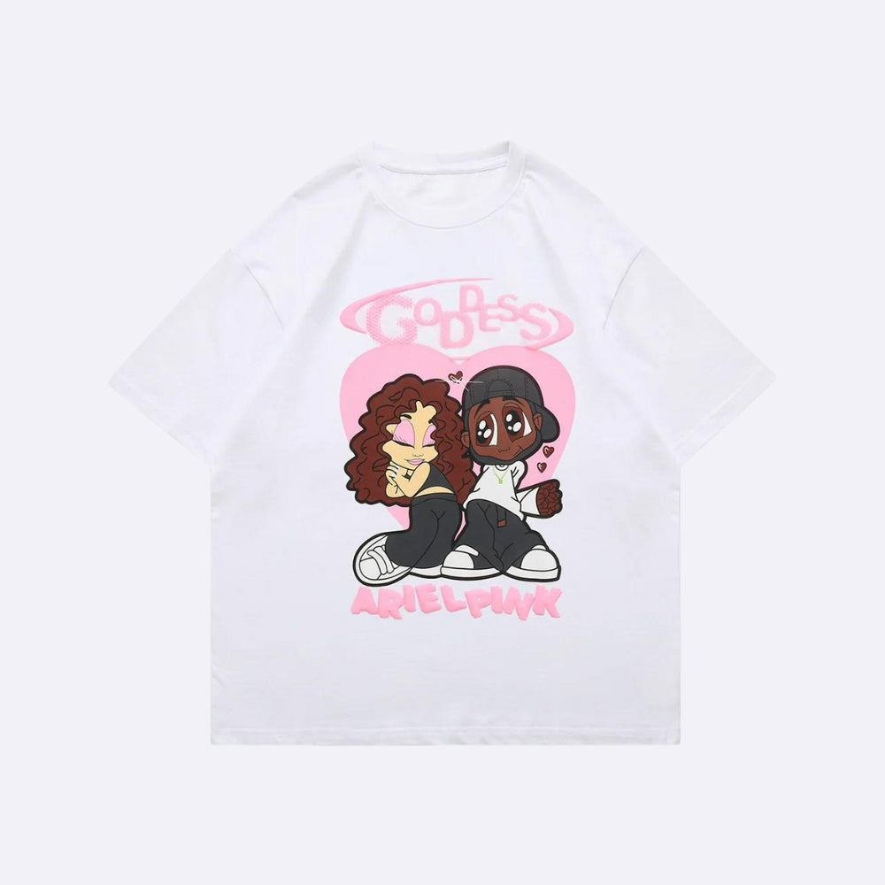 Style Core Aesthetics, New Style Trends - Ariel Pink Cute Couple Tee Style Core Aesthetics, New Style Trends - Ariel Pink Cute Couple Tee