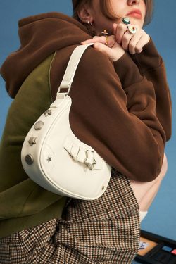 Style Core Aesthetics, New Style Trends - Astria | Sac à Épaule Étoile Y2K