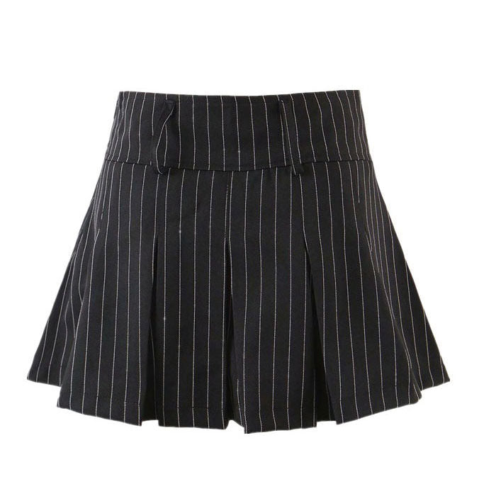 Style Core Aesthetics, New Style Trends - Baby Lies Striped Pleated Skirt Style Core Aesthetics, New Style Trends - Baby Lies Striped Pleated Skirt