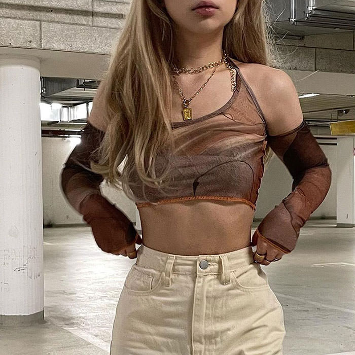 Style Core Aesthetics, New Style Trends - Back In Business Top & Gloves Set Style Core Aesthetics, New Style Trends - Back In Business Top & Gloves Set