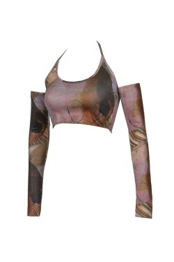 Style Core Aesthetics, New Style Trends - Back In Business Top & Gloves Set