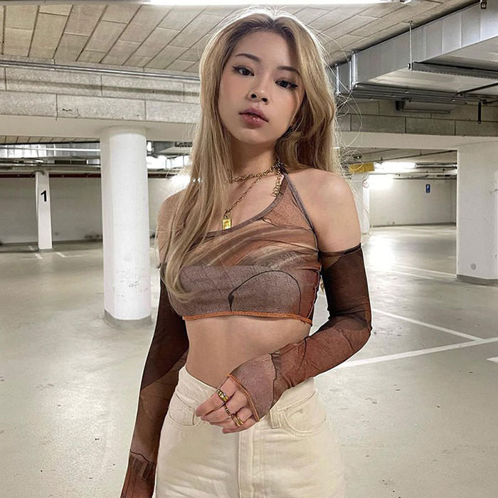 Style Core Aesthetics, New Style Trends - Back In Business Top & Gloves Set Style Core Aesthetics, New Style Trends - Back In Business Top & Gloves Set