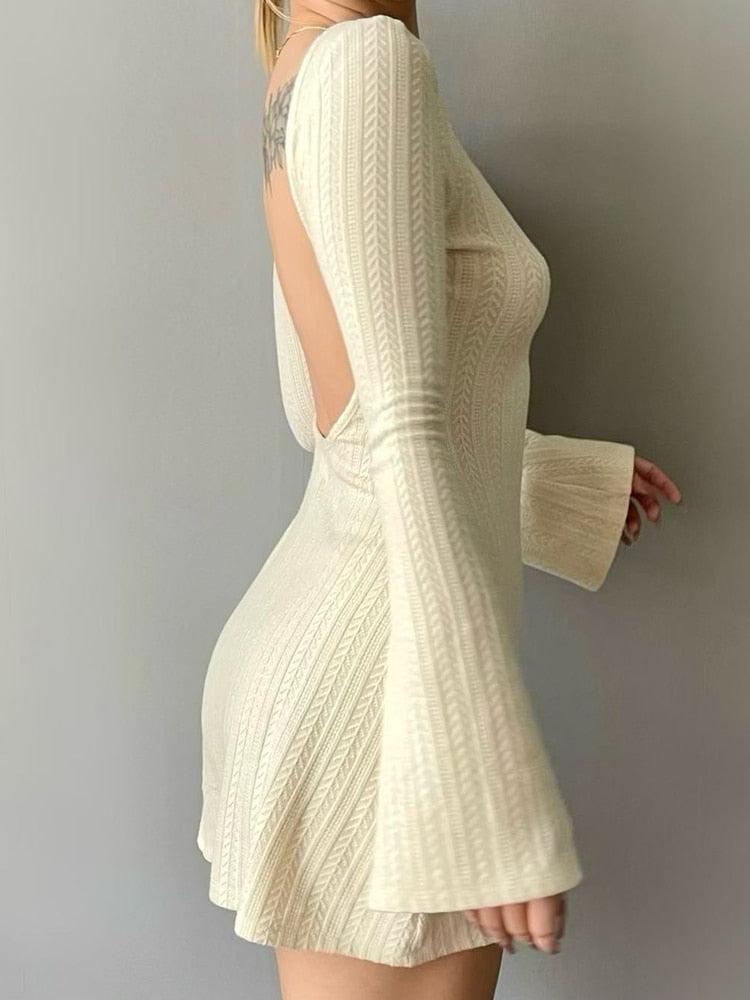 Style Core Aesthetics, New Style Trends - Backless Mini Dress Style Core Aesthetics, New Style Trends - Backless Mini Dress