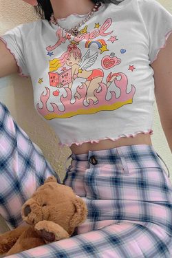 Style Core Aesthetics, New Style Trends - Bad Angel Crop Top